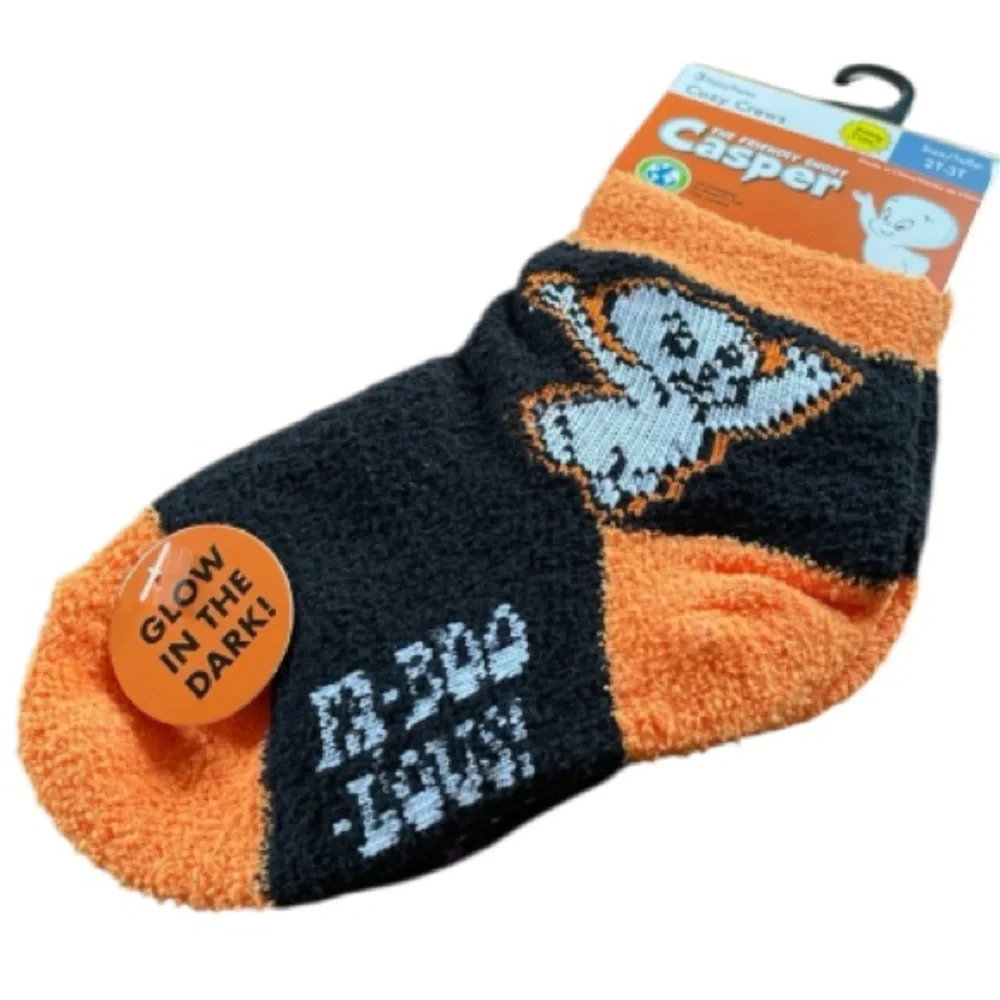 2T/3T Unisex Casper Halloween Socks